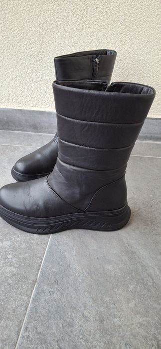 Cizme piele naturala 39 imblanite romanesti