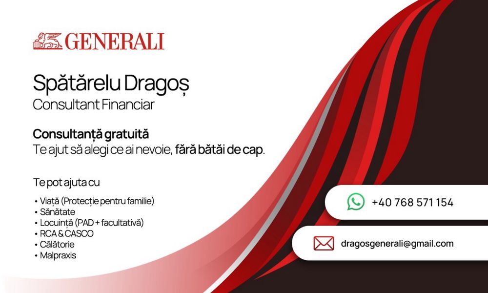 Asigurari Sanatate / Utilaje Agricole / Viață / Răspunderi civile / RCA + Casco ,
