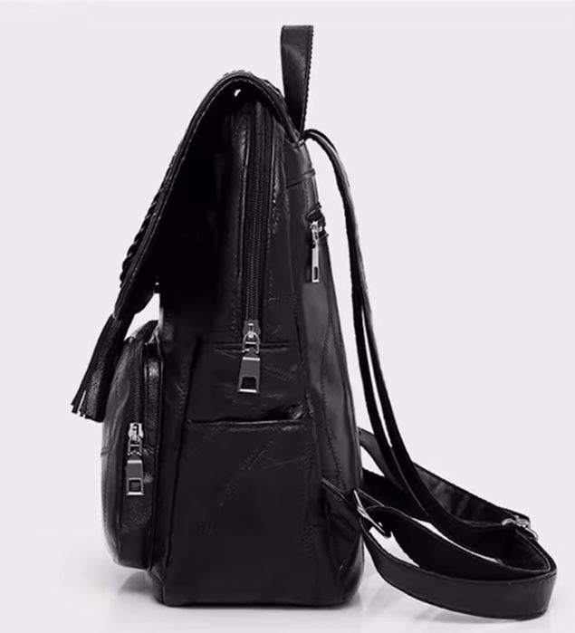 Елегантна дамска раница от еко кожа с модерен дизайн