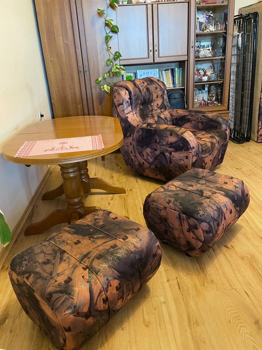 Холова гарнитура от 5 части с функция сън на дивана