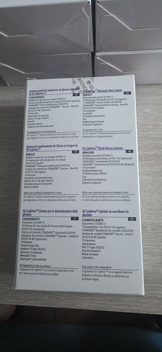 10 teste incluse - Glucometru SD CodeFree / Aparat Glicemie - Nou, Sigilat