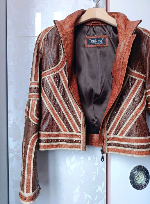 Уникално кожено яке от телешка кожа