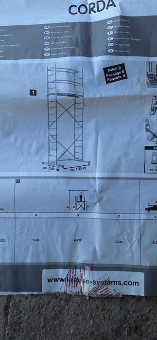 Алуминиево сглобяемо скеле