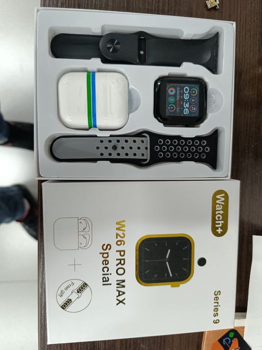 W26 про смар часы и наушник