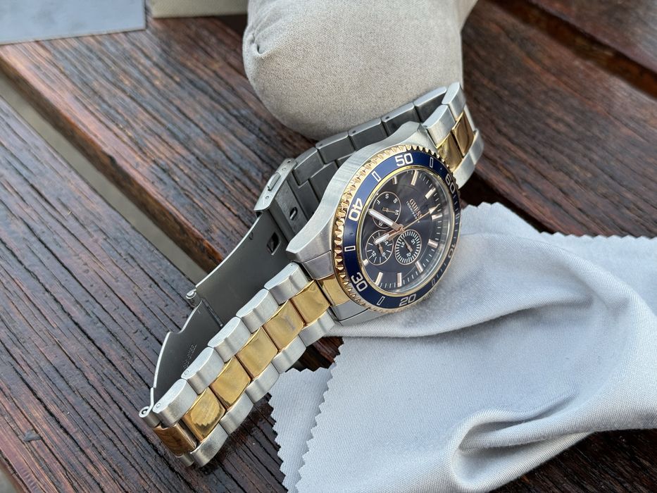Ceas Guess Original W072G3 Full Box Gold&Silver Waterproof