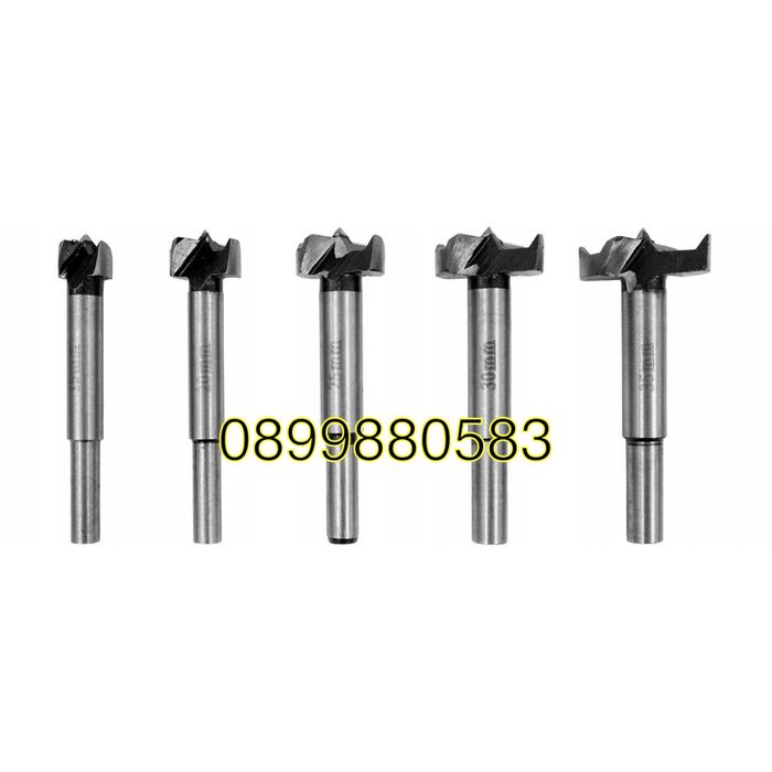 Комплект фрезери за дърво VOREL by TOYA  22551,15-35мм,5 броя, 8мм