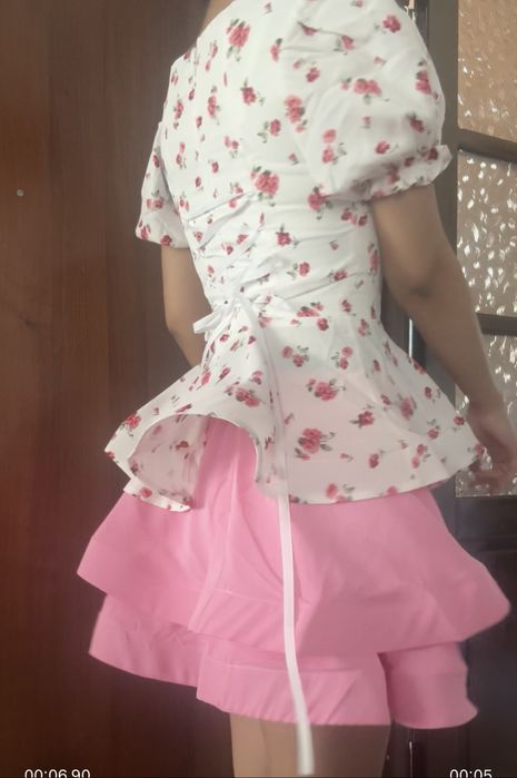 Цветочное платье, размер S