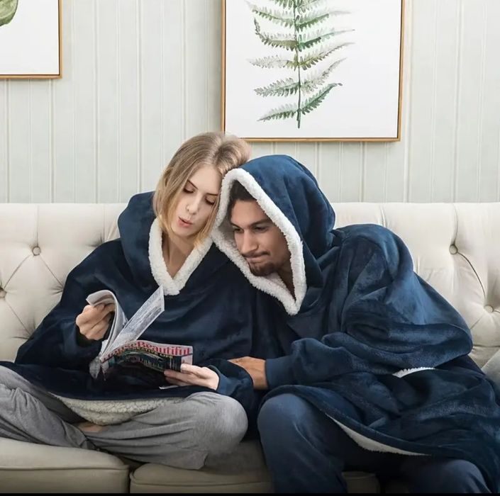 Толстовка-плед с капюшоном