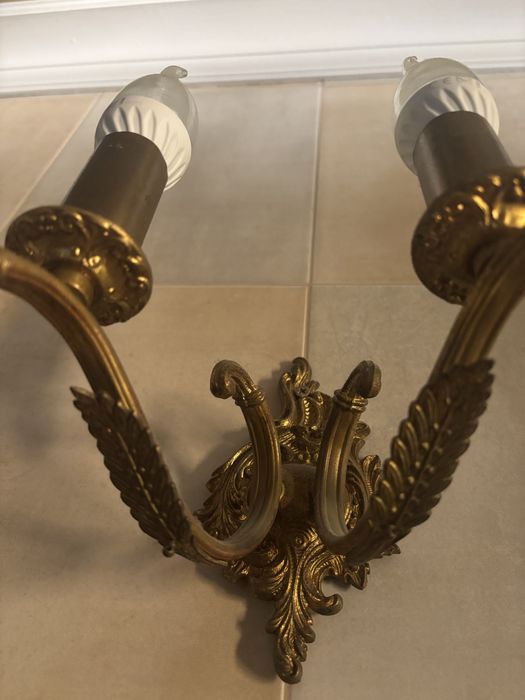 Месингов аплик с две крушки