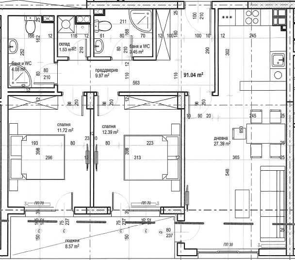 Продава се Тристаен апартамент в София, Малинова долина - 110 кв.м за 1900 €/кв.м - Снимка #2