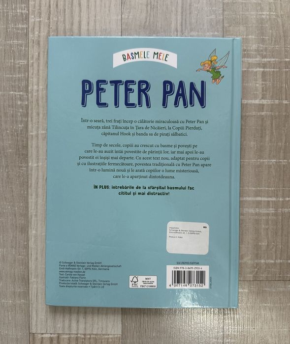 Carte copii ilustrată Peter Pan