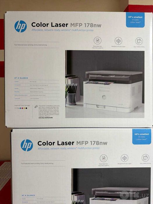 МФУ принтер HP Color Laser MFP 178nw (Цветной, Лазерный, А4, Wi-Fi)