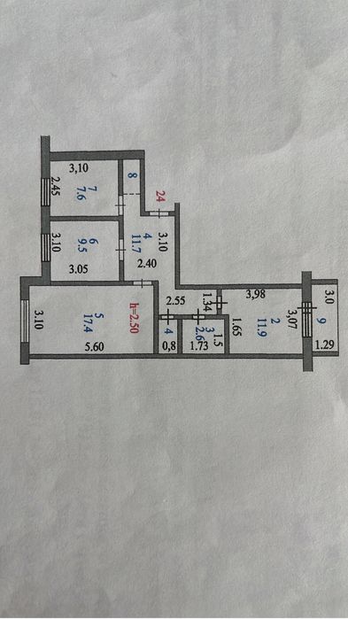3-х комнатная квартира