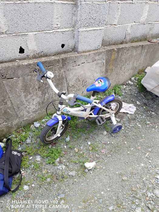 Колело 14 цола-бялобялос синьо