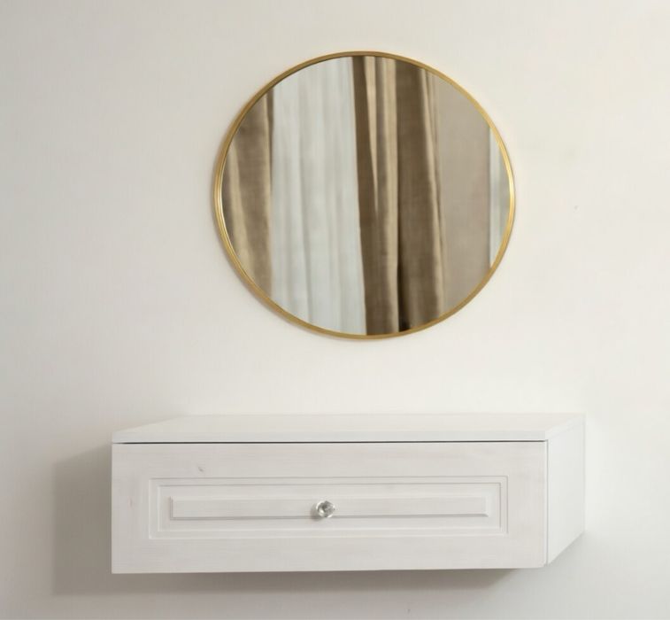 Подвесная тумба/консоль с зеркалом