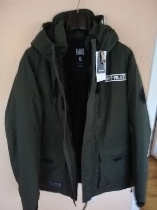 Geaca nouă Black Squad Xl groasă