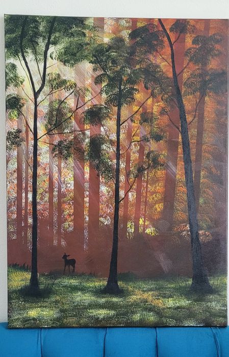 Picturi acrilice realizate manual pe panza