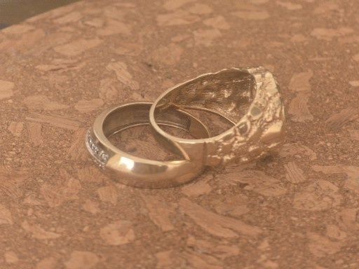 2 Inele Aur 14k si 9k cu Diamante Naturale!