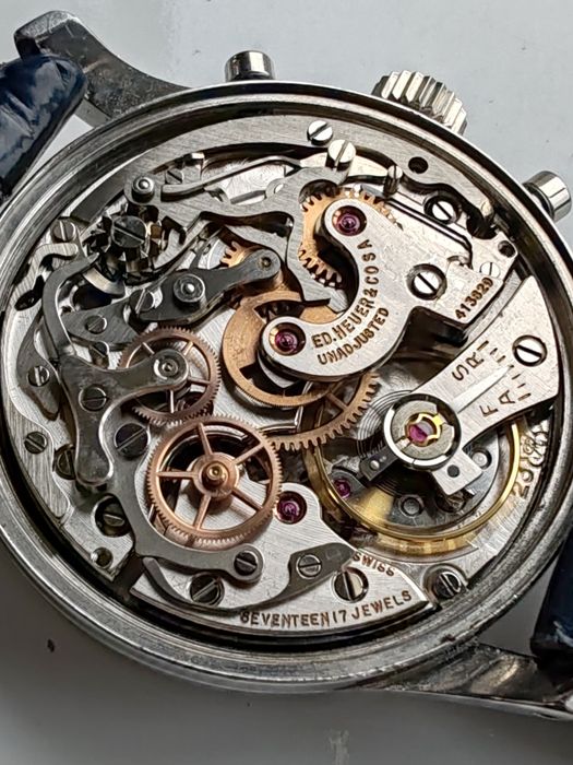 Ceas Heuer Pre Carrera Chronograph Valjoux 23 Funcționează impecabil!