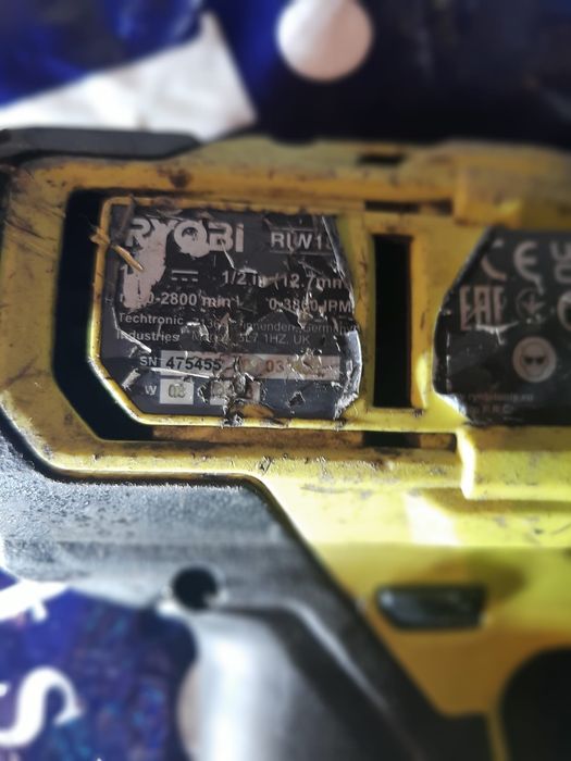 Ryobi impact1/2 brushles