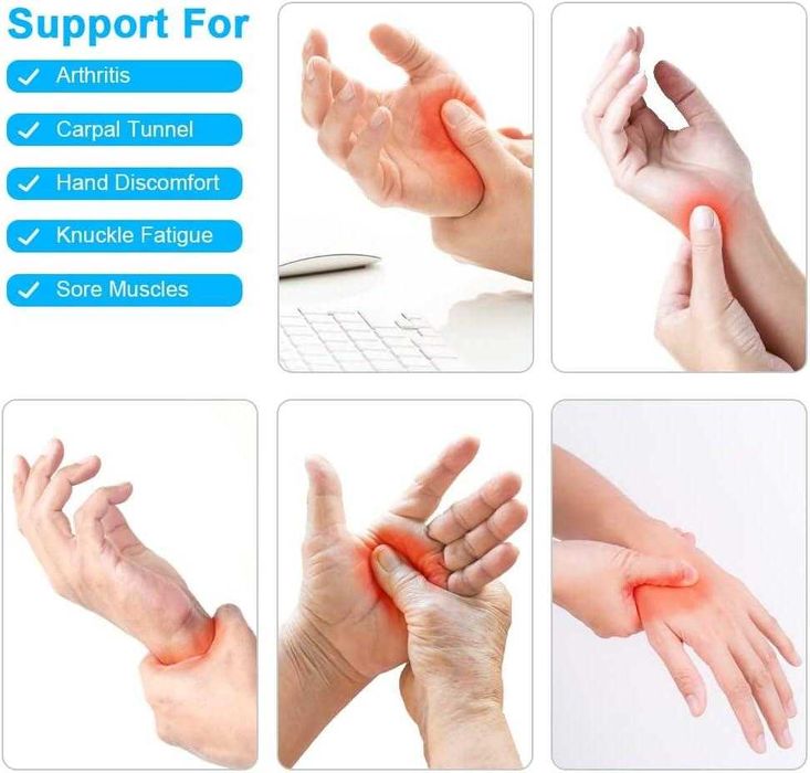 Acwoo Медни компресионни ръкавици за болки при артрит