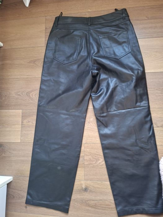 Pantaloni piele Massimo Dutti L