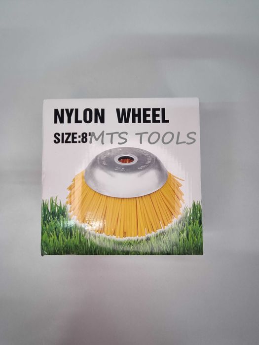 Perie cupa 8 inch 200x25,4 pentru motocoasa nailon