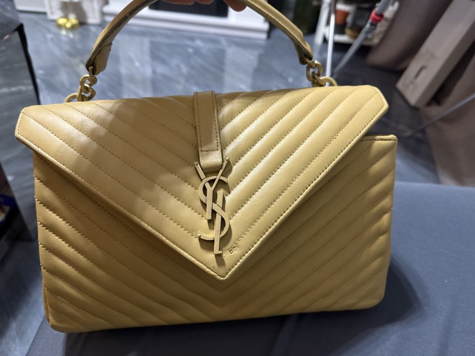 Дамска чанта от естествена кожа ysl