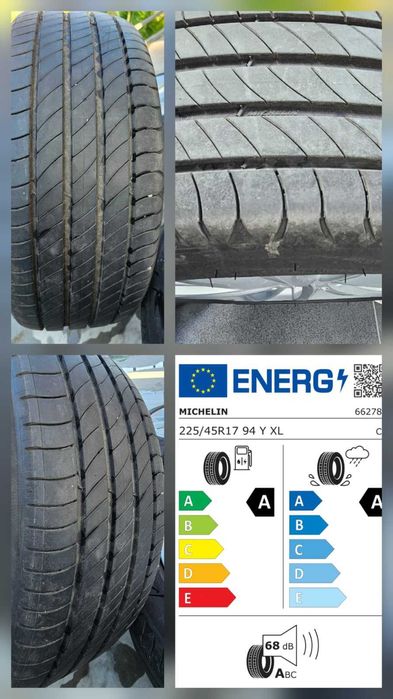 Roți Jante 17 Bmw Volkswagen Audi Mercedes Skoda Seat 5x112 235/55R17 iarna sau 225/45R17 vară Michelin