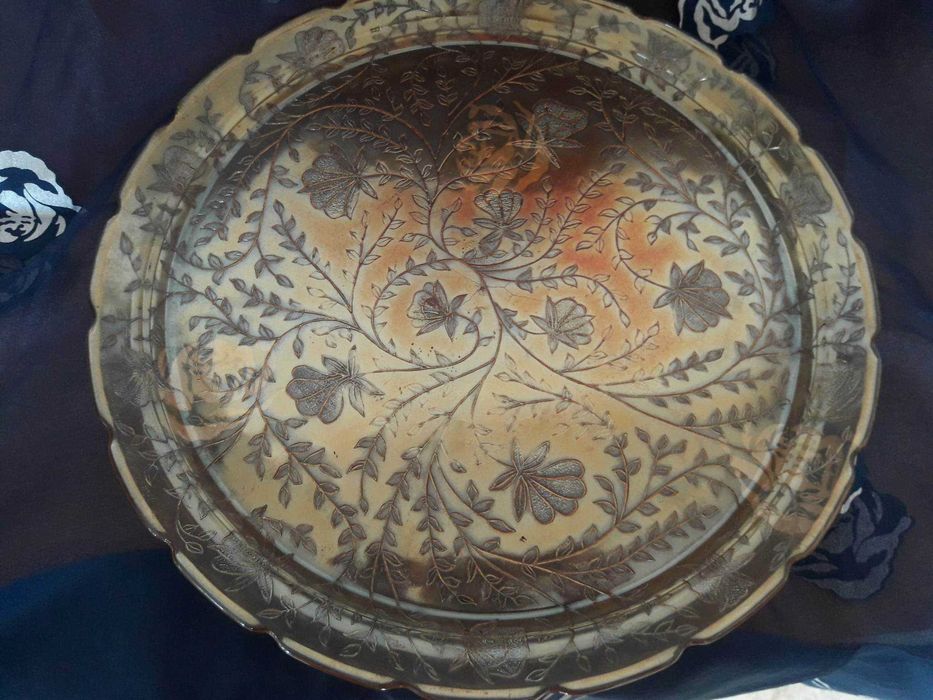 Плато/чиния за торта FLORAGOLD Jeanette Glass Pennsylvania