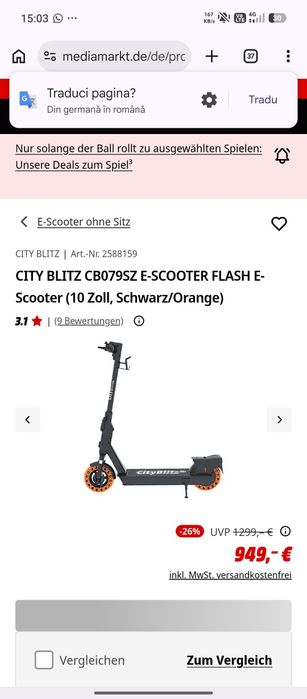 Trotinete electrice cityblitz (moove, beast ,traveler,e mobilityetc)