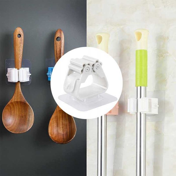 Самозалепваща поставка за метла или моп