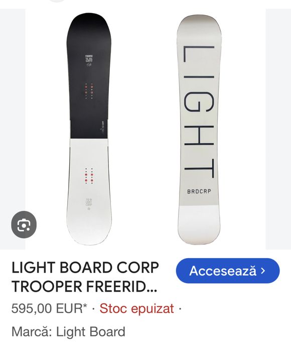 Light Boardcorp placa snowboard Austria