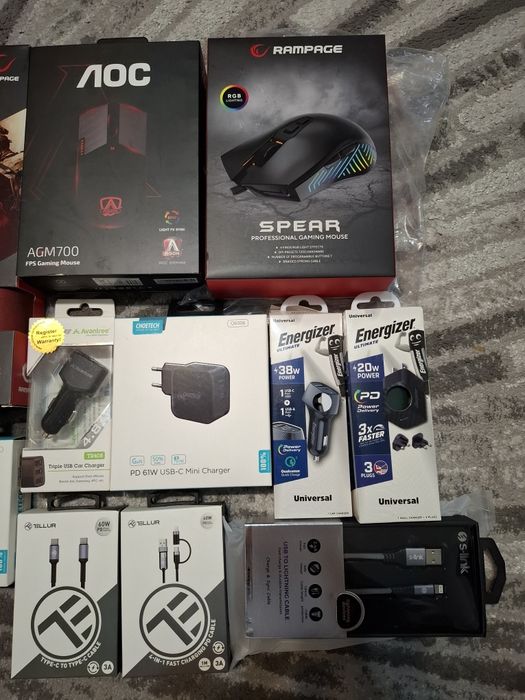 Periferice PC , incarcatoare , cabluri USB C Lightning