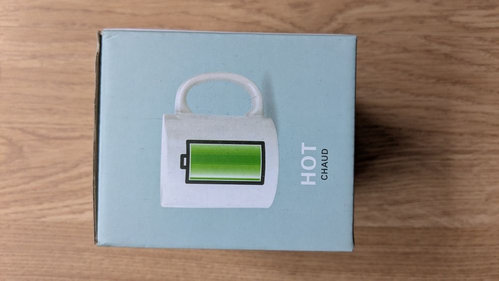 Cană Termosensibilă Kikkerland Battery Morph Mug (Nouă)