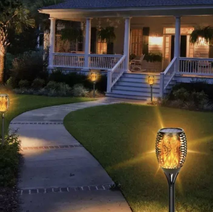 Соларна лампа тип пламък – комплект от 6 бр.