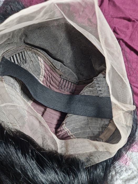 Peruca par natural 100% uman bruneta cupa M mica NOUA