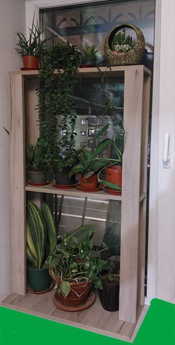 Полка стойка для цветов на подоконник