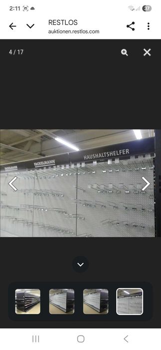 Structură de rafturi comercială