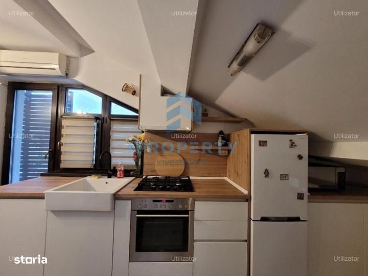 Apartament 2 camere 1 Mai complet utilat si mobilat cu centrala propri