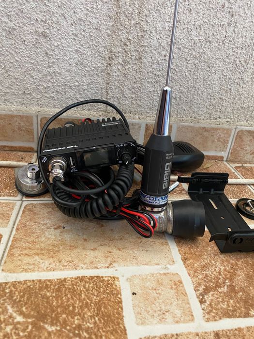 Statie radio auto CB President bill si antena radio Sirio calibrate