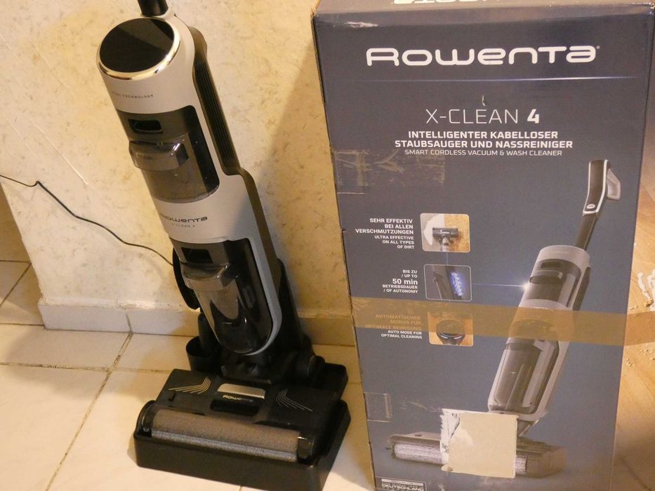 Rowenta X-Clean 4 акумулаторна вертикална прахосмукачка моп