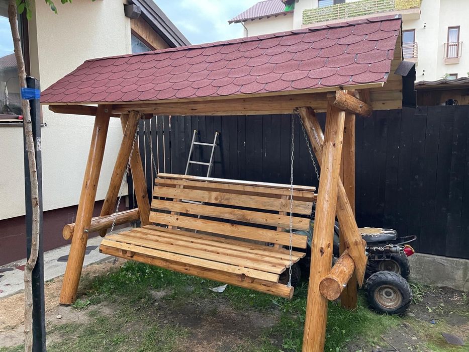 Leagan rustic balansoar de gradina