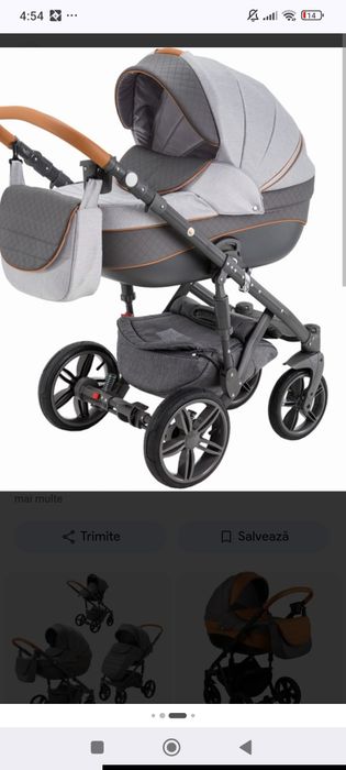 Carucior copii 3 in 1 Encore 2 Adamex Grey Passion X4