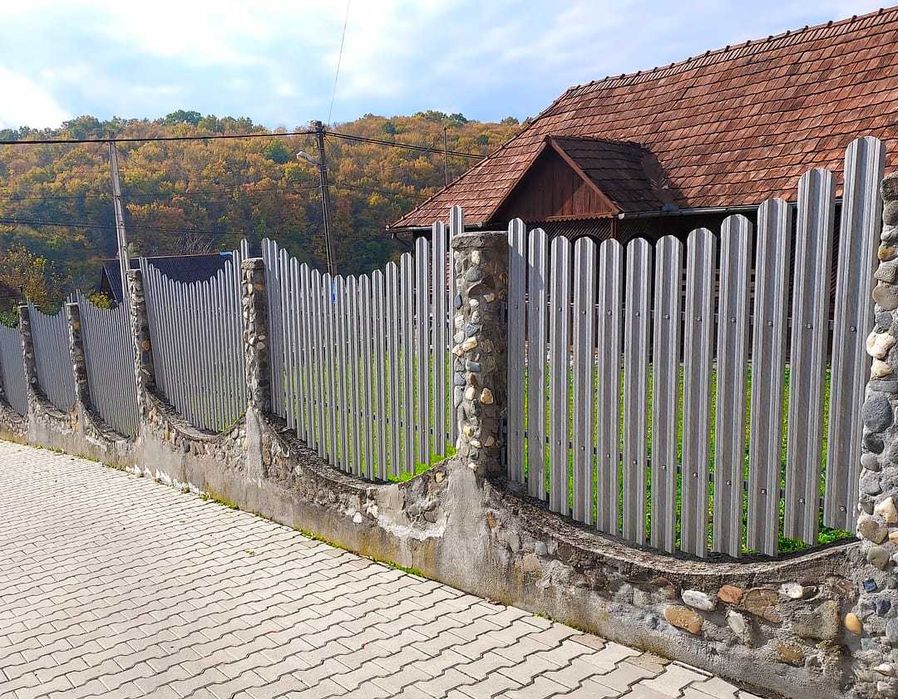 Garduri și porti stil jaluzea, sipca metalica, tablă cutata