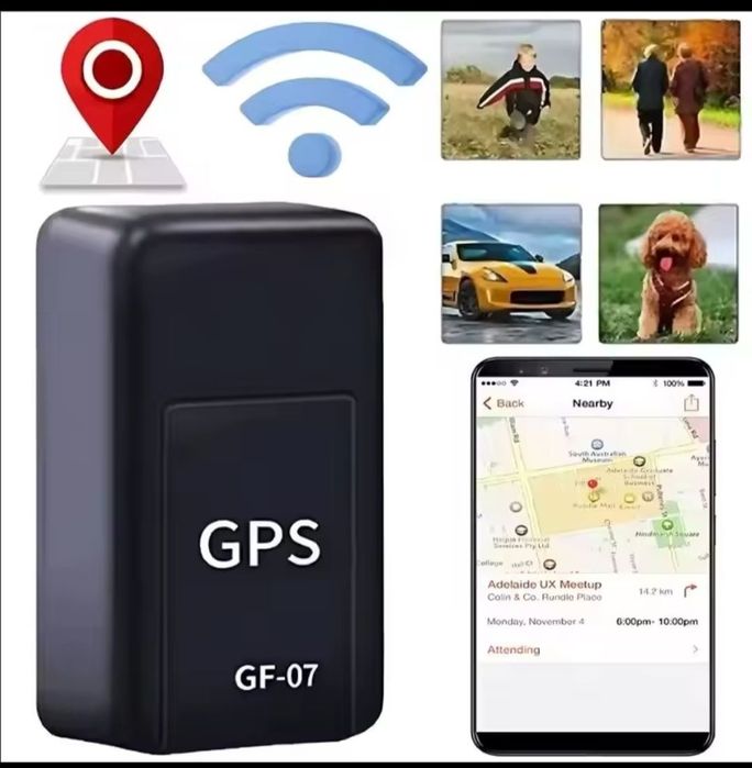 Tracker Gps Mini , Portabil Gf07 autonomie 5 zile