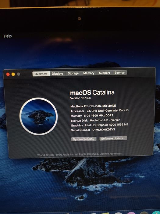 Apple MacBook pro 13 inch 2012