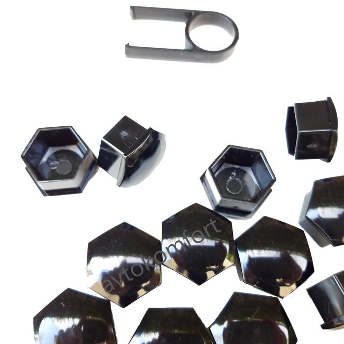 17 Или 19 мм Хром Никел Или Черни Капачки За Болтове И Гайки На Джанти