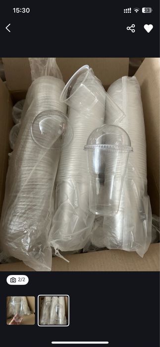 стакан с купольной крышкой