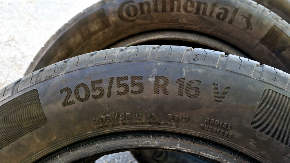 4бр 205/55/16 летни гуми Continental EcoContact 6. Континентал